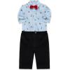 Little Me Clothes for Baby Boys’ Fancy Dress Party Pups Assorted Set, 3 Months to 9 Months(Blue)