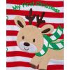 Little Me Clothes for Baby Boys’ and Girls’ Holiday Footies Rompers Sleepers, Newborn to 6 Months(Reindeer Stripe Footie)