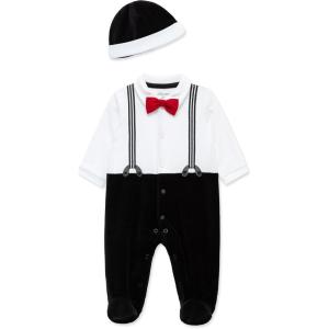 Little Me Clothes for Baby Boys’ Fancy Dress Party Pups Assorted Set, 3 Months to 9 Months(Black/White)