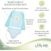Little Me Baby Girls’ Little Girls’ Two-piece UPF+ 50 Sun Protection Rash Guard Set(Daisy Blue)