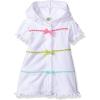 Little Me Girls’ UPF 50+ Short Sleeve Hooded Cover-up(Coverup)