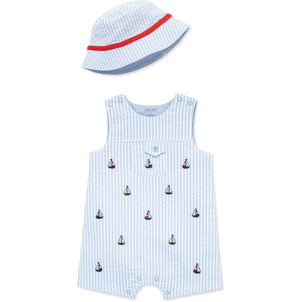 imageLittle Me Baby Boys 2PieceBlue Sailboat