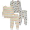 Little Me Clothes for Baby Boys’ 2-Pack Bamboo Pajama Set, 12 Months – 4Toddler(Micro Chip)