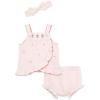 Little Me Clothes for Baby Girls’ Woven Sunsuit and Headband Set, 3-12 Months(Pink Tulip)