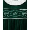 Little Me Clothes for Baby Girls’ Bubble Set, Matching Romper, Headband, and Socks, 3 Months to 12 Months(Dark Green)