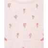 Little Me Clothes for Baby Girls’ 100% Cotton Woven Bubble Romper and Headband Set, 3 to 12 Months(Pink Tiny Flowers)
