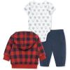 Little Me Clothes for Baby Boys’ 3-Piece Hoodie, Shirt and Pant Sets, 0-12 Months
