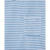 Little Me Clothes for Baby Boys’ Terry Romper and Coordinating Hat Set, 3 Months to 12 Months(Blue Bell/White)