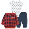 Little Me Clothes for Baby Boys’ 3-Piece Hoodie, Shirt and Pant Sets, 0-12 Months