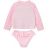 Little Me Baby Girls’ Girls Two-piece Rash Guard Set(Pink Flamingo)