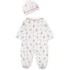 Little Me Clothes for Baby Boys’ and Girls’ Christmas Marshmallow Footie and Cap Set Romper Sleeper, 9 Months
