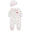 Little Me Clothes for Baby Boys’ and Girls’ Christmas Marshmallow Footie and Cap Set Romper Sleeper, 9 Months