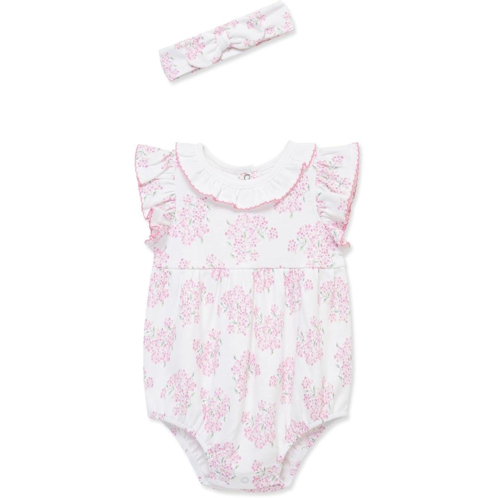 imageLittle Me Clothes for Baby Girls Tulip Bubble with Headband 3 to 12 MonthsFloral