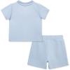 Little Me Clothes for Baby Boys Organic Cotton 2-Piece Short and Shirt Set, 12 Months – 4 Toddler(Blue)