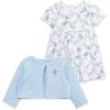 Little Me Clothes for Baby Girls’ 100% Cotton Dress Set with Panty, Green, 3 to 12 Months(Floral)
