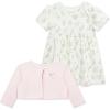 Little Me Clothes for Baby Girls’ 100% Cotton Dress Set with Panty, Green, 3 to 12 Months(Green)