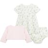 Little Me Clothes for Baby Girls’ 100% Cotton Dress Set with Panty, Green, 3 to 12 Months(Green)