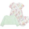 Little Me Clothes for Baby Girls’ 100% Cotton Dress Set with Panty, Green, 3 to 12 Months(Pastel Green/Multi)