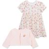 Little Me Clothes for Baby Girls’ 100% Cotton Dress Set with Panty, Green, 3 to 12 Months(Pink)