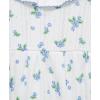 Little Me Clothes for Baby Girls’ Tulip Bubble with Headband, 3 to 12 Months(White/Blue)