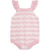 Little Me Clothes for Baby Girls’ Curvy Stripe Knit Bubble, 3 to 12 Months(Pink)