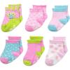 Little Me Baby Girls’ 6 Pack Variety Socks(Happy Owl)
