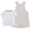 Little Me – Baby Boy Puppies Woven Shortall Set