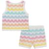 Little Me Clothes for Baby Girls’ Cherry Pointelle Set, 3 to 12 Months(Multi Stripe)