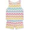 Little Me Clothes for Baby Girls’ Cherry Pointelle Set, 3 to 12 Months(Multi Stripe)