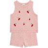 Little Me Clothes for Baby Girls’ Cherry Pointelle Set, 3 to 12 Months(Pink)