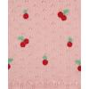 Little Me Clothes for Baby Girls’ Cherry Pointelle Set, 3 to 12 Months(Pink)