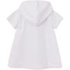 Little Me Clothes for Baby Girls’ Swimsuit Hooded Cover-Up, 6 Months – 4 Toddler(Bright White)