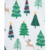 Little Me Baby Boys’ and Girls’ Christmas Holiday Santa Print Pajamas(Bright White/Jelly Bean Tree)