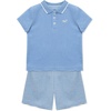 Little Me Clothes for Baby Boys’ Terry Short and Polo Shirt Set(Della Robbia Blue)