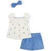 Little Me Clothes for Baby Boys’ Terry Short and Polo Shirt Set(Whisper White)